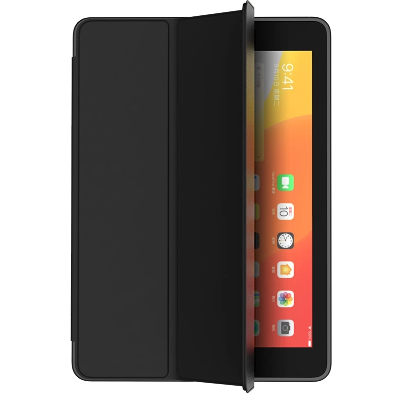 Для iPad Pro 9,7 Benks Магнитный горизонтальный флип-чехол из искусственной кожи Одноцветный кожаный чехол в деловом стиле с держателем и функцией сна/пробуждения - Цвет: Черный