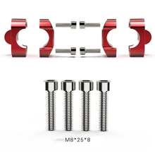 ONEWELL 2 шт. мотоциклетные зажимы с ЧПУ 28 мм внедорожные мотоциклетные зажимы для руля стояки адаптер