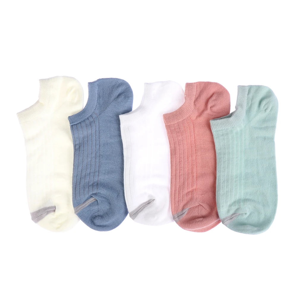 

Mujer 1 Pairs Low Cut Socks Women Casual All-Match Classic College Wind Cotton Women Socks Solid Solor Simple Boat Socks Meias