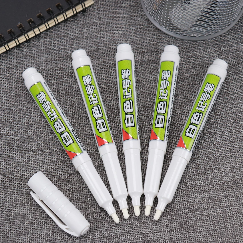 1PC DIY Art Stationery Supplies White Marker Pen Sharpie White Student  Supplies Marker Craftwork Pen