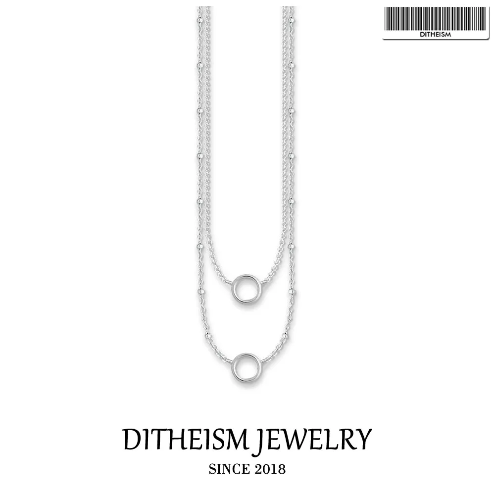 Jual Link Chain Necklace Charm Double 