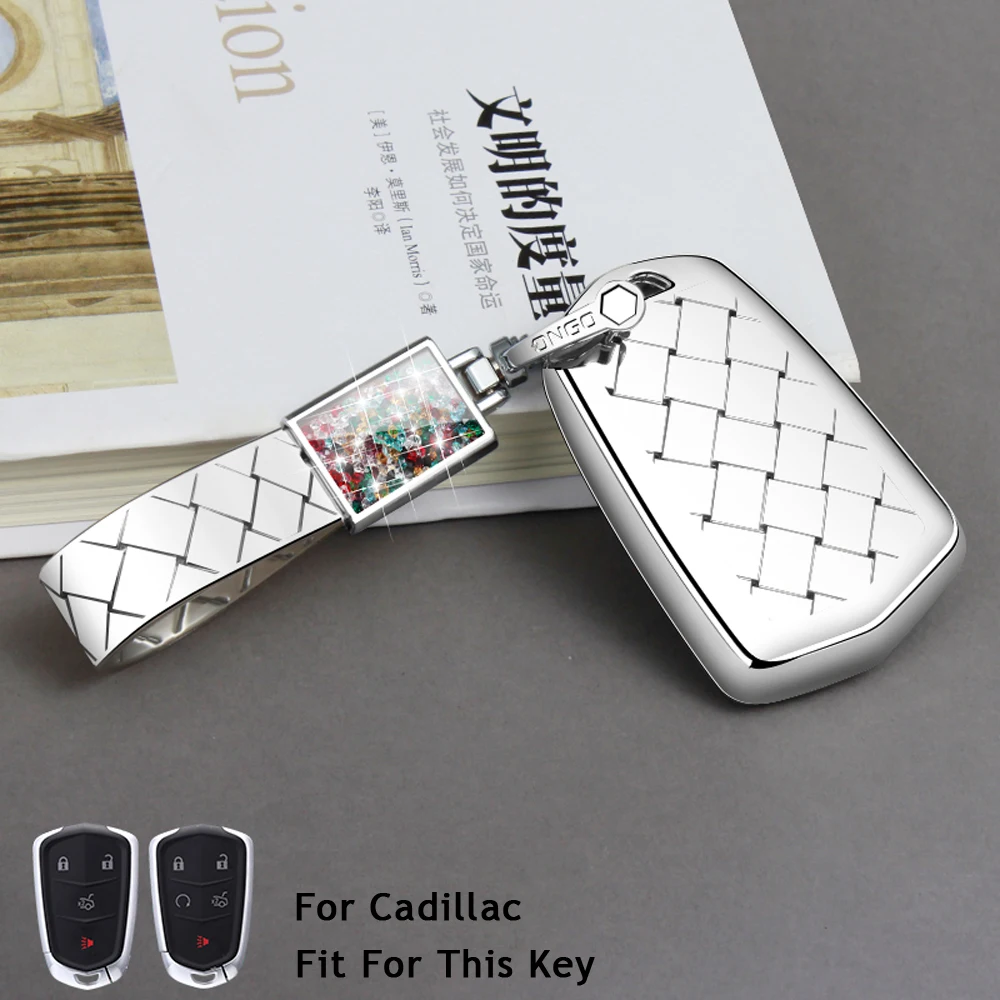 Чехол для автомобильного ключа для Cadillac Escalade ESV XTS ATS CTS SRX CT6 ATS-L XT5 DTS STS ELR CT5 XT6 дистанционный ключ-брелок защитный чехол