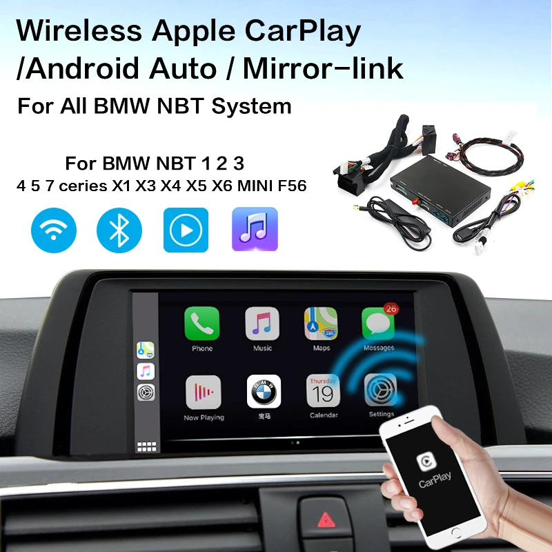 Wireless Carplay Mmi Android Auto Interface Box For Bmw Series 3 F30