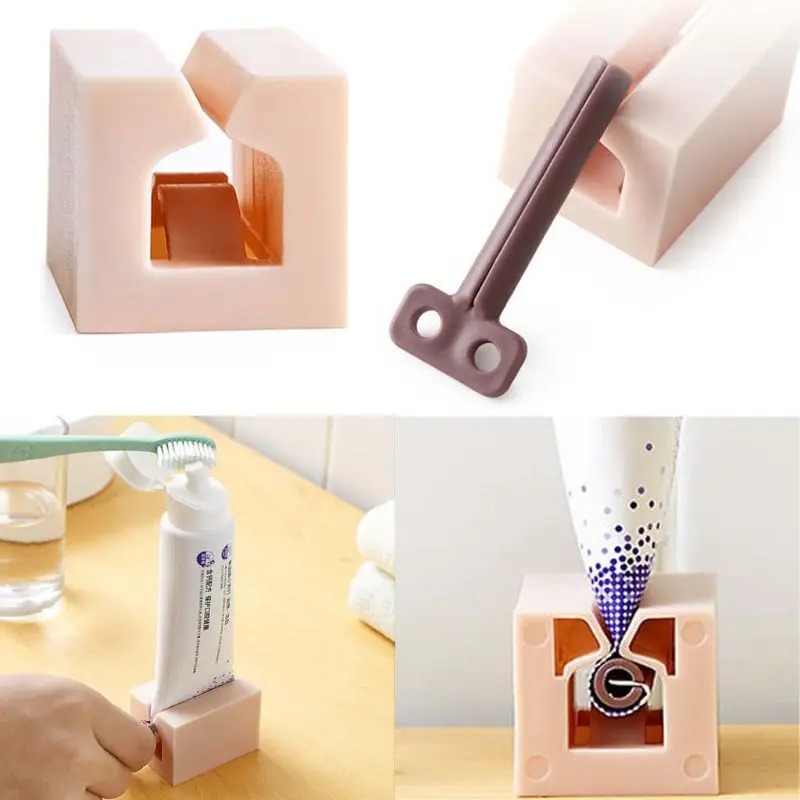

Multifunctional Bathroom Plastic Cream Rolling Tube Squeezing Dispenser Squeezer Tooth Paste Toothpaste Dispensers