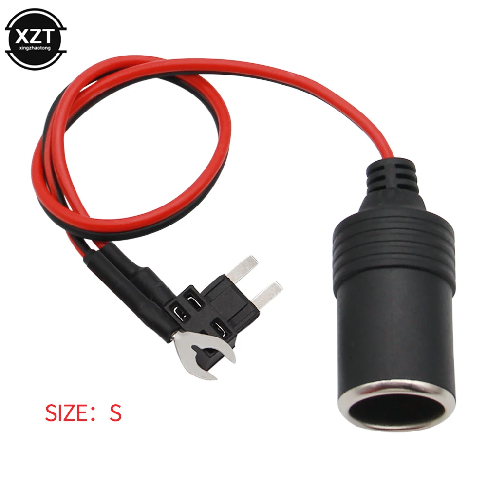 Cigarette Lighter Adapter Universal DC 12V Outdoors Fuse for Storage Battery