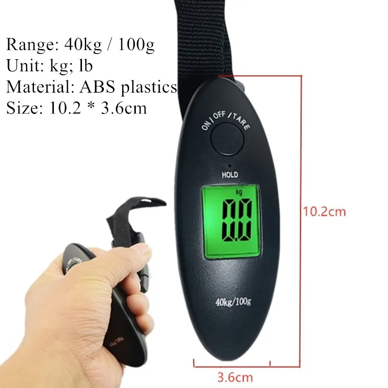 Цифровые электронные весы для багажа 50кг/110lb 25кг 40кг чемоданов ручные дорожные