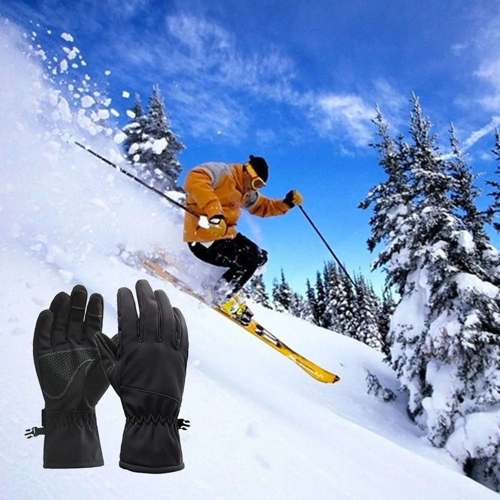 Winter Army Military Tactical Ski Gloves Outdoor Sports Full Finger Mittens with Fleece Waterproof Sharkskin Thermal Ski Glove