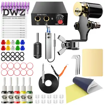 

Tattoo motor kit beginner's set tattoo needle mouth color power pedal hook set rotary tattoo machine rotary tattoo machine kit