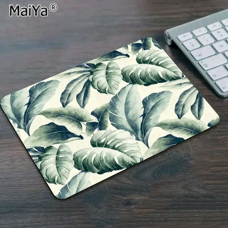 Подарочный коврик Maiya Boy, покрытый листьями, фиксирующий край, коврик для мыши, игровой коврик,, большой коврик для мыши, клавиатуры, коврик