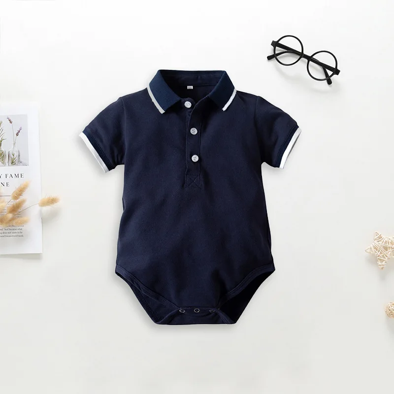 

New summer new born baby clothes cotton short-sleeved T-shirt style romper ropa bebe baby boy romper
