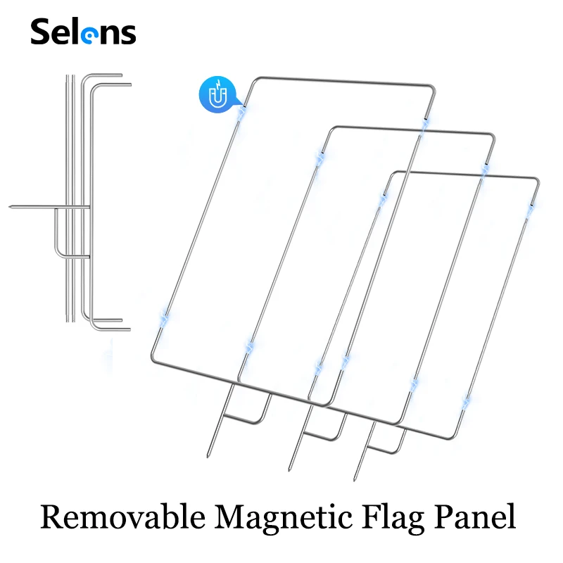 Selens-painel Bandeira Magnética de Removível Difusor Refletor Câmera para Video Photo Studio Aço Inoxidável