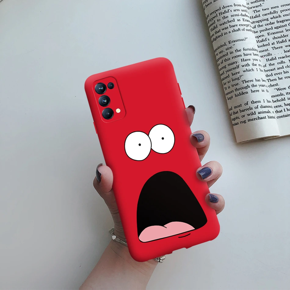 cases for oppo back Case For Oppo Find X3 Lite CPH2145 6.43'' Cute Cat Cactus Avocado Candy Painted Slim Silicone Phone Case For Find X3 Lite cover cases for oppo black Cases For OPPO