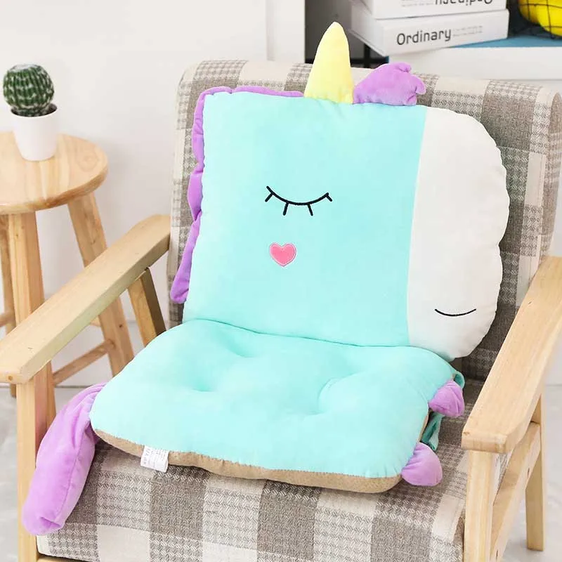 Lovely Cartoon Dormitory Mat Chair Cushion for Student Office Classroom Backrest Thicken Waist Cushion Decorative