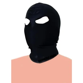 SM Sex Game,Stretchable BDSM Mask Toys,All Colsed Head Harness Hood With Padded Blindfold,Role Play Cosplay Accessories 5