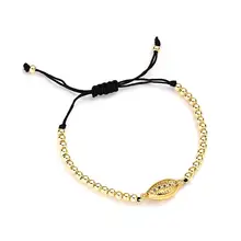 Богемский маленький Puka Shell браслет микро инкрустированные Цирконом съемный браслет ювелирные изделия для женщин элегантные свадебные подарки