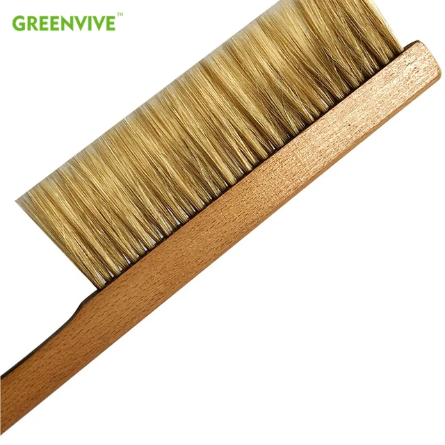 Kerti Szerszámok Fa Darázs Seprőkefe Jó Minőségű Méhészszerszámok Két Sor Puha Sertés Sörték Új Méhészkefe Felszerelés - Image 6