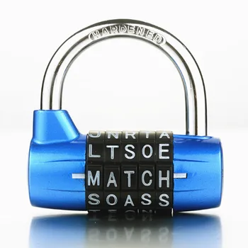 

Security password reset letter combination padlock on Gym, school(009)