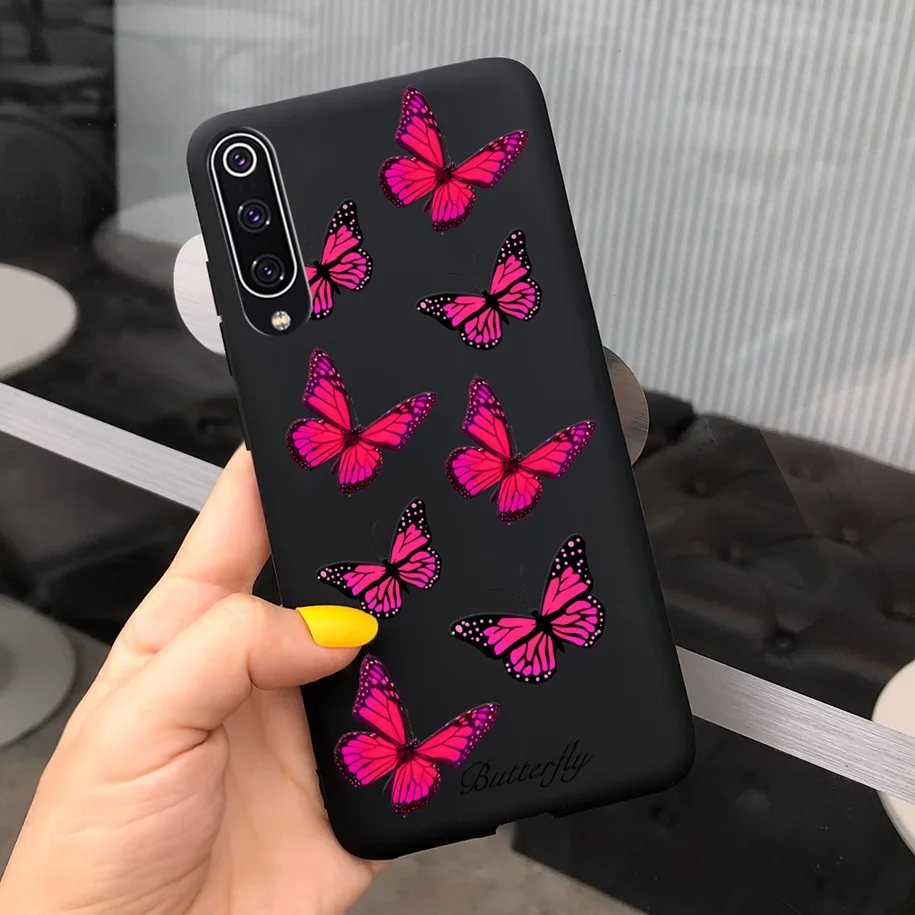 For Xiaomi Mi 9 SE Case New Liquid Silicone Matte Soft Lavender Flowers Protection Cover For Xiaomi Mi 9 Lite Mi9 SE Phone Cases iphone waterproof bag Cases & Covers