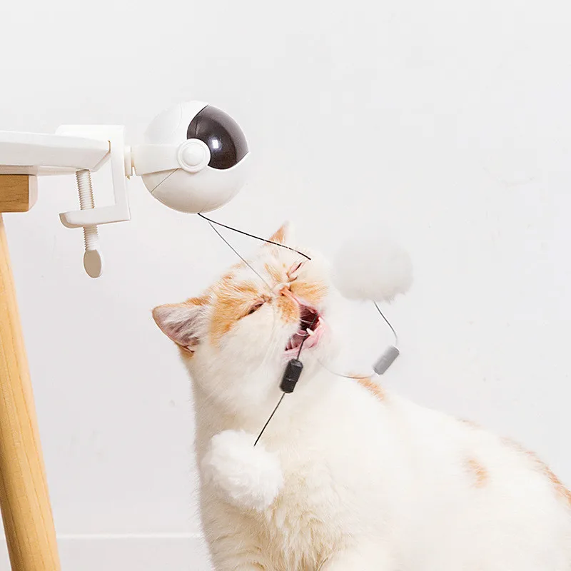 

Pet Toy Electronic Motion Toys for Cats Interactive Cat Teaser Toy Lifting Ball Flutter Rotating Interactive Puzzle Kitten Toy