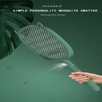 

Mesh Electric Fly Swatter Mosquito Killer Bug Handheld Electric Racket Insects Killer Cordless Battery USB Power Mosquito Trap