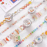 Sharkbang PET Transparent Cat Animal Scrapbooking Washi Adhesive Tape Planner Decorative DIY Tape Sticker Kawaii Stationery 1