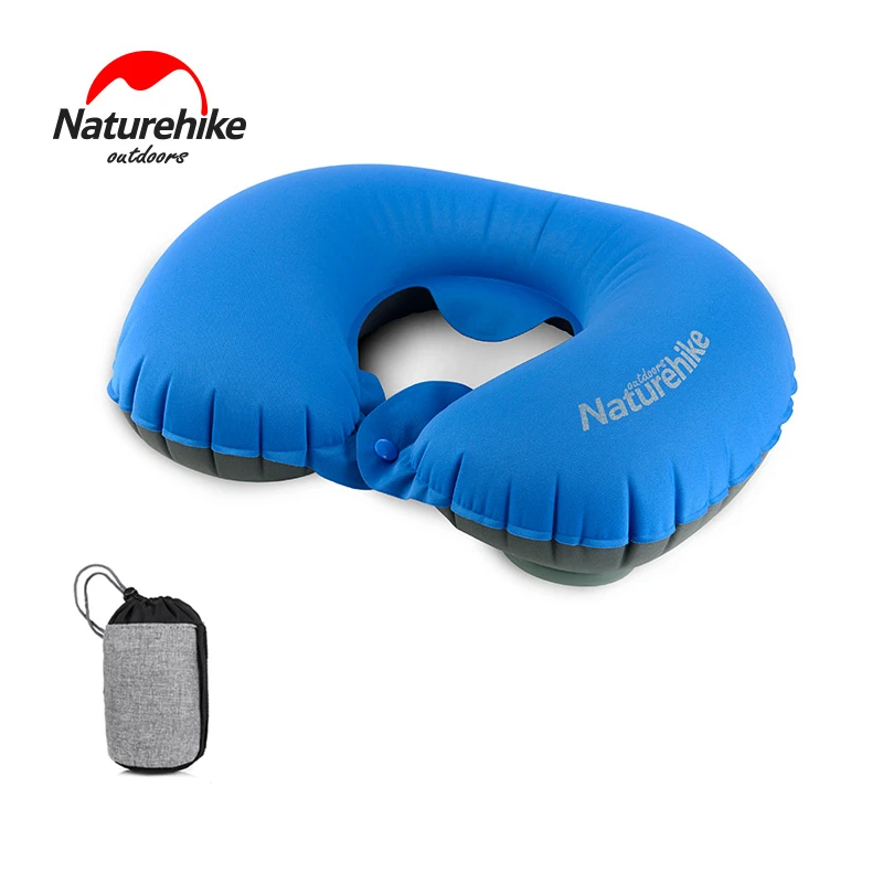 Naturehike Portable Ultralight Inflatable Comfortable Outdoor Camping Sleeping Pillow U-Shape Neck Protective Travel Accessories