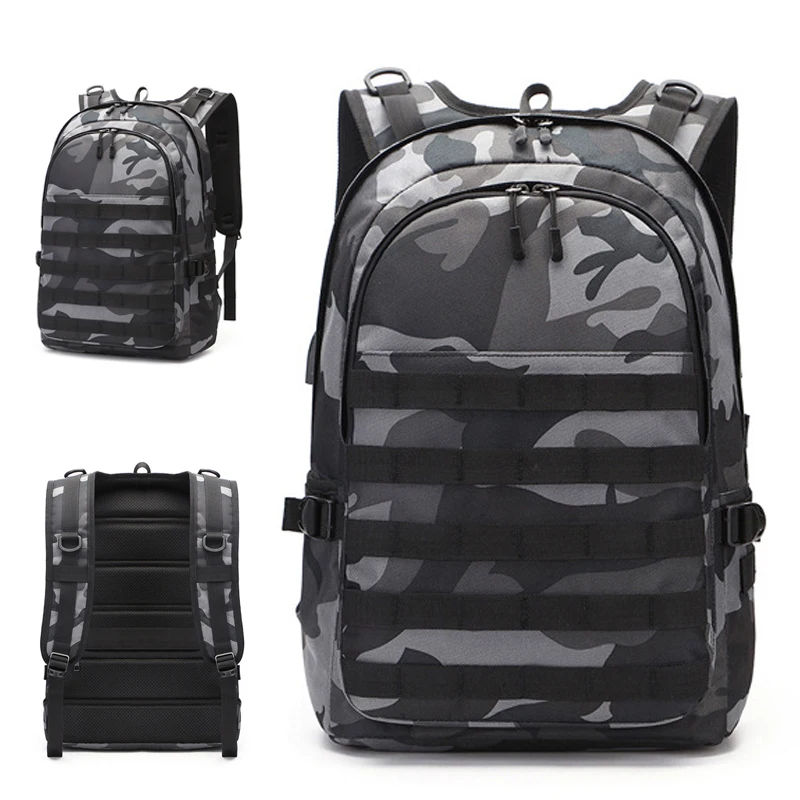 

Tactical Military Army Backpack PUBG Playerunknown's Battlegrounds Backpacks Level 3 Cosplay 15.6 Inch Anti Theft Laptop USB Bag
