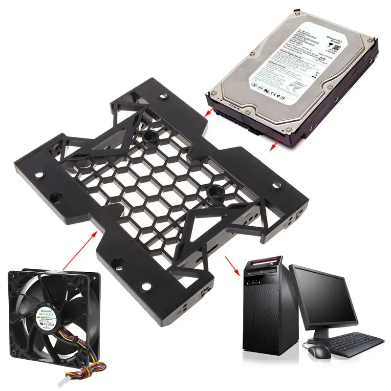 Desktop Chassis Optical Drive Bracket 5.25 to 3.5 inch 2.5 SSD Conversion Shelf desktop chassis drive bracket