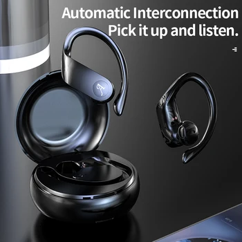 

Sport Wireless Headphone Bluetooth V5.0 TWS Earphone Running Earbuds with Ear Hook Noise Cancelling Bass Stereo Headset