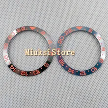 Части часов 38 мм керамические Безель весы для мужчин/женские часы механический БЕЗЕЛЬ для наручных часов