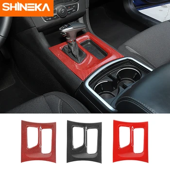 

SHINEKA Interior Mouldings For Dodge Charger Car Gear Shift Panel Decoration Cover Stickers Accessories For Dodge Charger 2015+