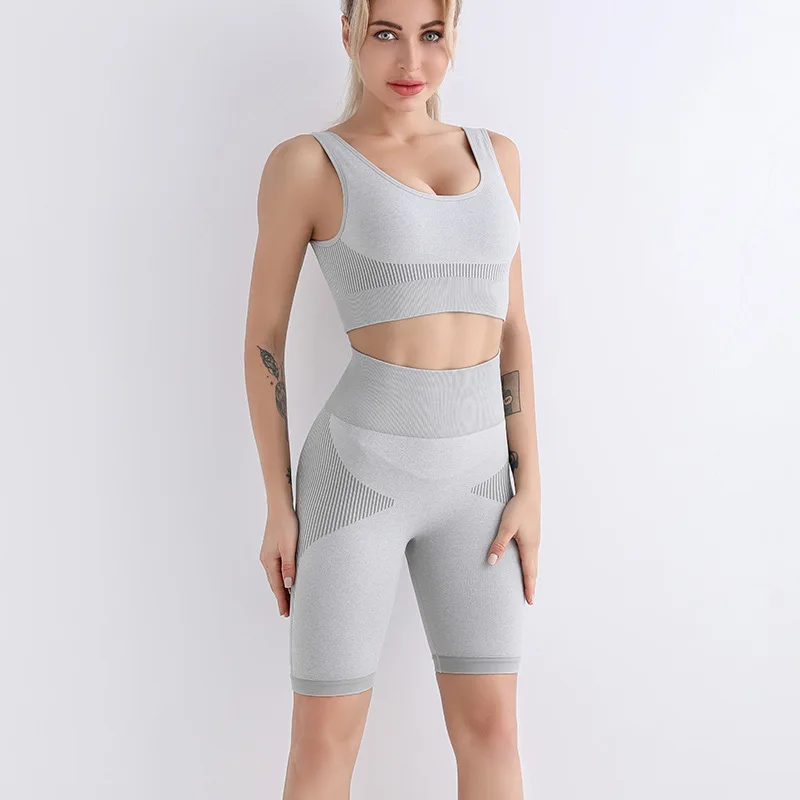 Women's Seamless Knitting Sports Yoga Suits