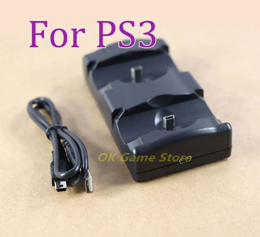1 Pz Sostituire Usb 2 In 1 Doppio Caricatore Dock Station Di Ricarica Stand Per Controller Ps3 Dock Di Ricarica Per Controller Di Gioco Ps3