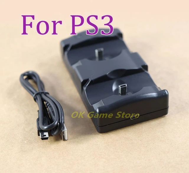 1pc交換usb 2 1デュアル充電器で充電ドックステーションPS3 