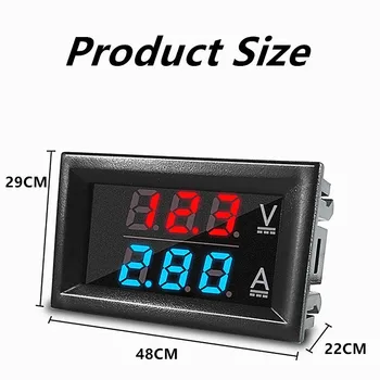

2020 Mini Digital Voltmeter Ammeter DC 100V 10A Panel Amp Volt Voltage Current Meter Tester Detector Car Dual LED Display