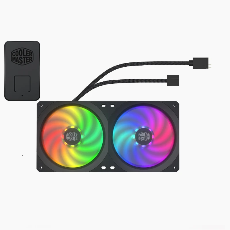 Cooler Master MFX-B2D3-18NPA-R1 SF240 SF360R ARGB 360 мм квадратная рамка адресуемый RGB светодиодный вентилятор 360 водный Coo светодиодный сменный вентилятор - Цвет лезвия: SF240