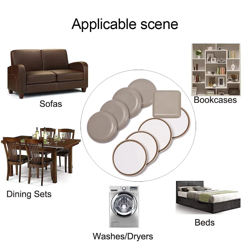 Furniture leg pads Chair leg caps Chair leg protector Furniture foot pads Rubber furniture feet pads Furniture leg caps Furniture foot protector Furniture gliders Furniture foot mats 4pcs Rubber + Resin Furniture Slip Mat Anti Noisy Floor Protector Moving Anti-abrasion Self-Adhesive Leg Slider Pads Easy Move