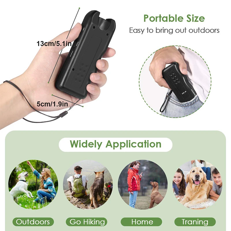 Benepaw Ultrasonic Dog Repeller Efficient Anti Bark Dog Deterrent Pet Behavior Training Safe Stop Barking Device Control