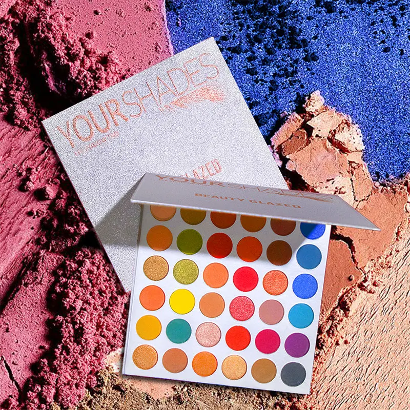 

New 36 Color Beauty Glazed Pearlescent Nude Matte Eye Shadow Palette Brighten Charming paleta de sombra Beauty Cosmetic Powder