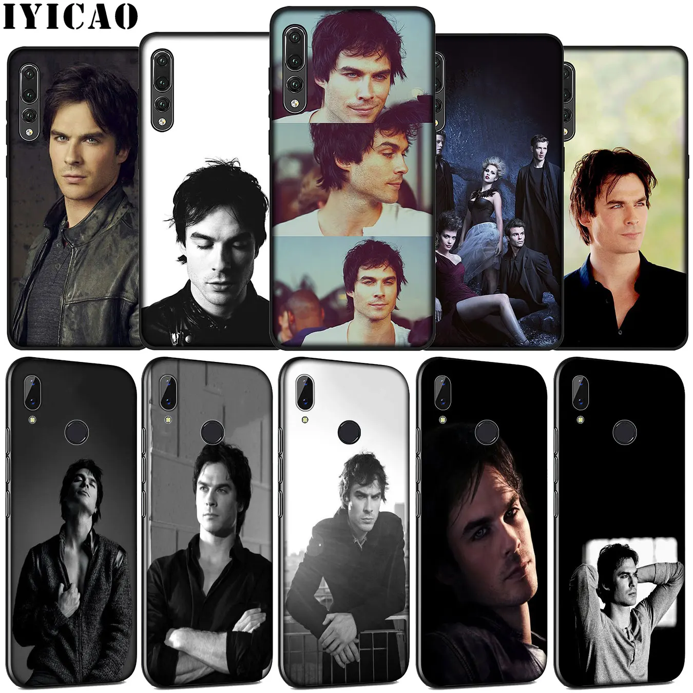 

IYICAO Vampire Diaries Damon Ian Somerhalder Soft Silicone Case for Huawei P30 P20 Pro P10 P9 Lite Mini 2017 2016 P Smart Z 2019