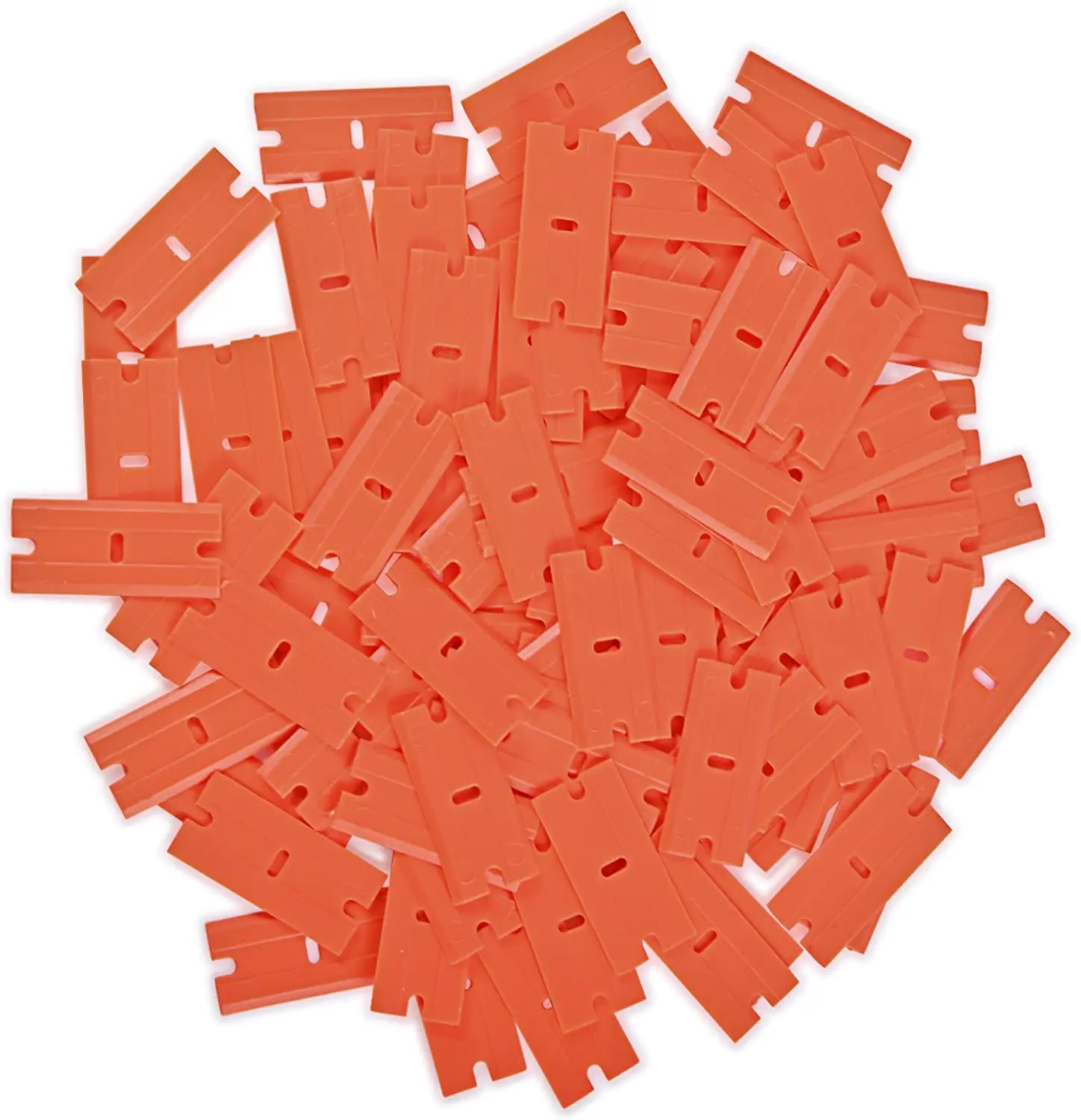 Razor Blade Scraper Window Scraper Tool Razor Blade Scrapers 100pcs Razor Blade Car Window Glass Clean Scraper Carbon Fiber Wrapping Vinyl Auto Windshield Wrap Sticker Film Squeegee Tool