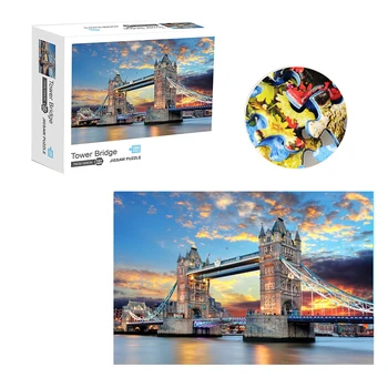 

1000pcs Adult Children'S London Bridge Aegean Space Traveler Puzzle Educational Game Intelligent Educational Toy