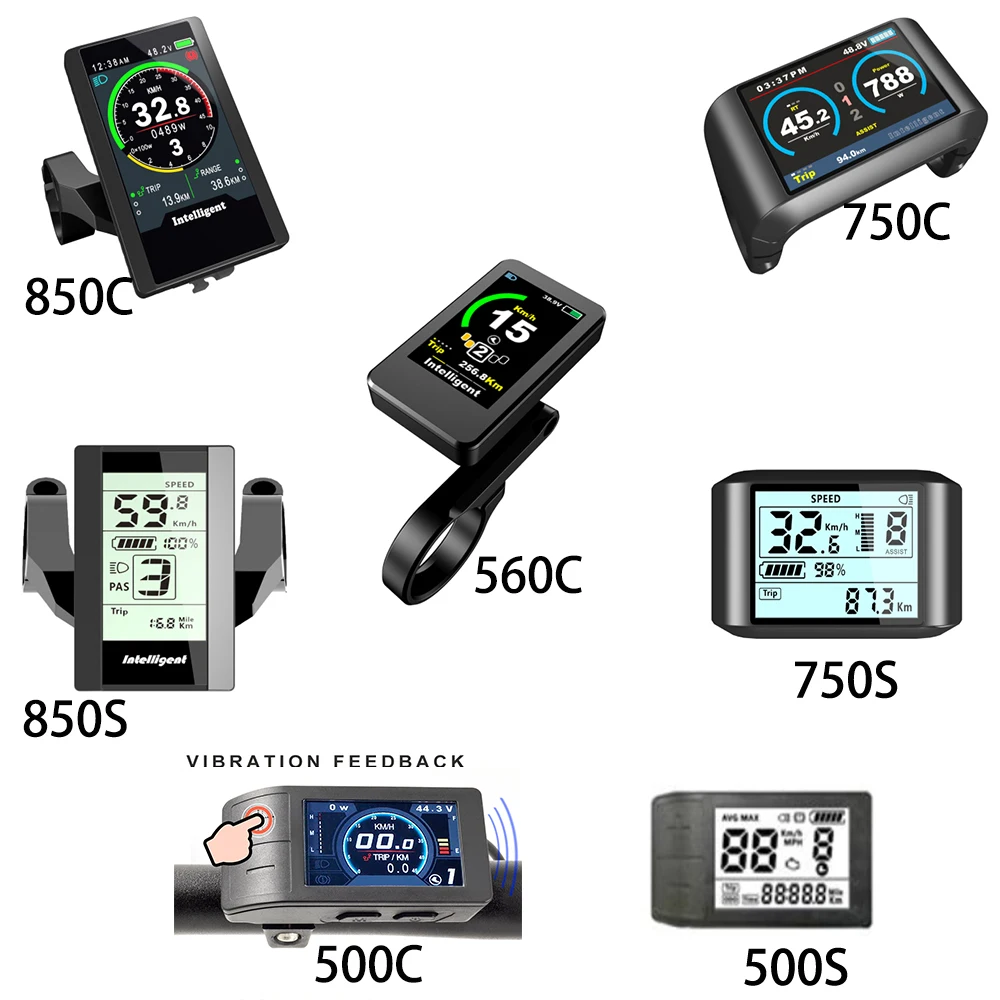 

Electric Bike Display Colorful/Black Screen Ebike Display 850C 750C 500C 560C For Bafang BBS01B BBS02B BBSHD Mid Motor E Bike