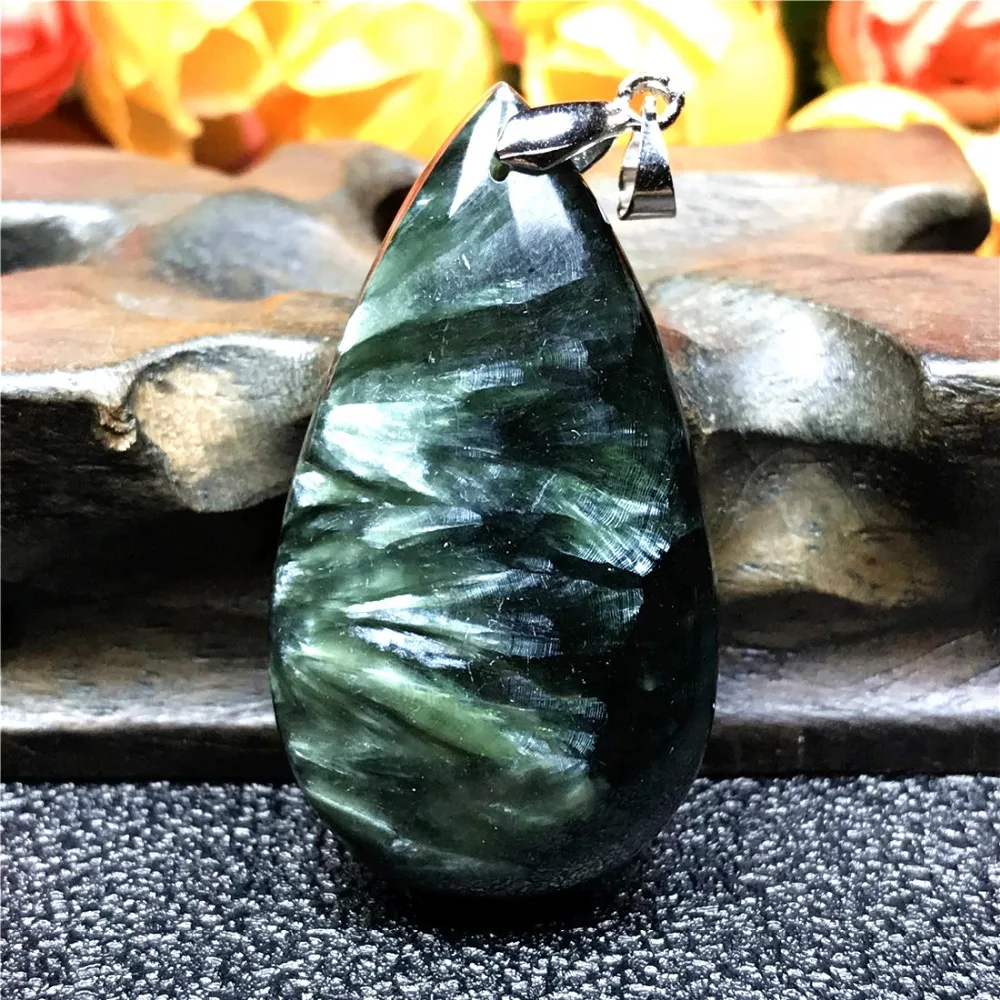 Green Seraphinite Pendant (41)