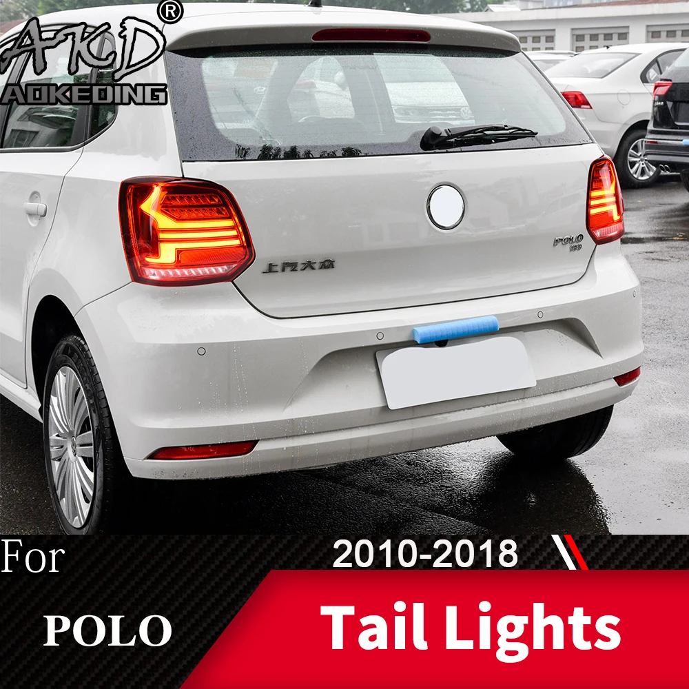Задний фонарь для автомобиля Volkswagen 2010 2018 Polo светодиодный задний Противотуманные