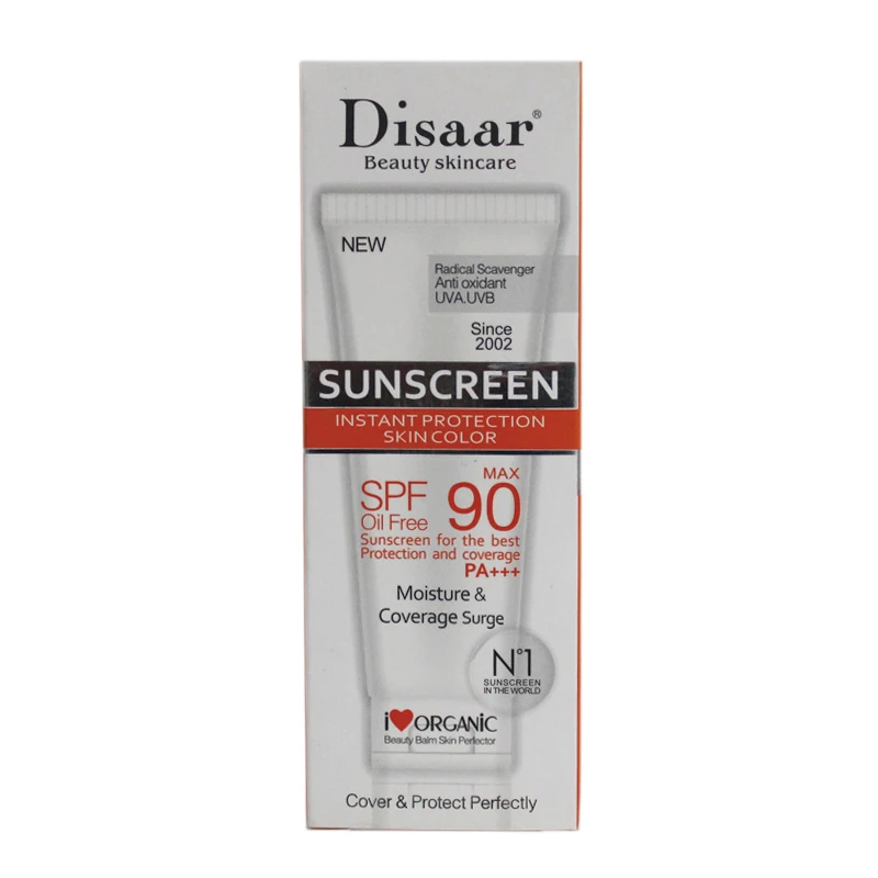Солнцезащитный крем для лица Disaar SPF 90 отбеливающий солнцезащитный кожи