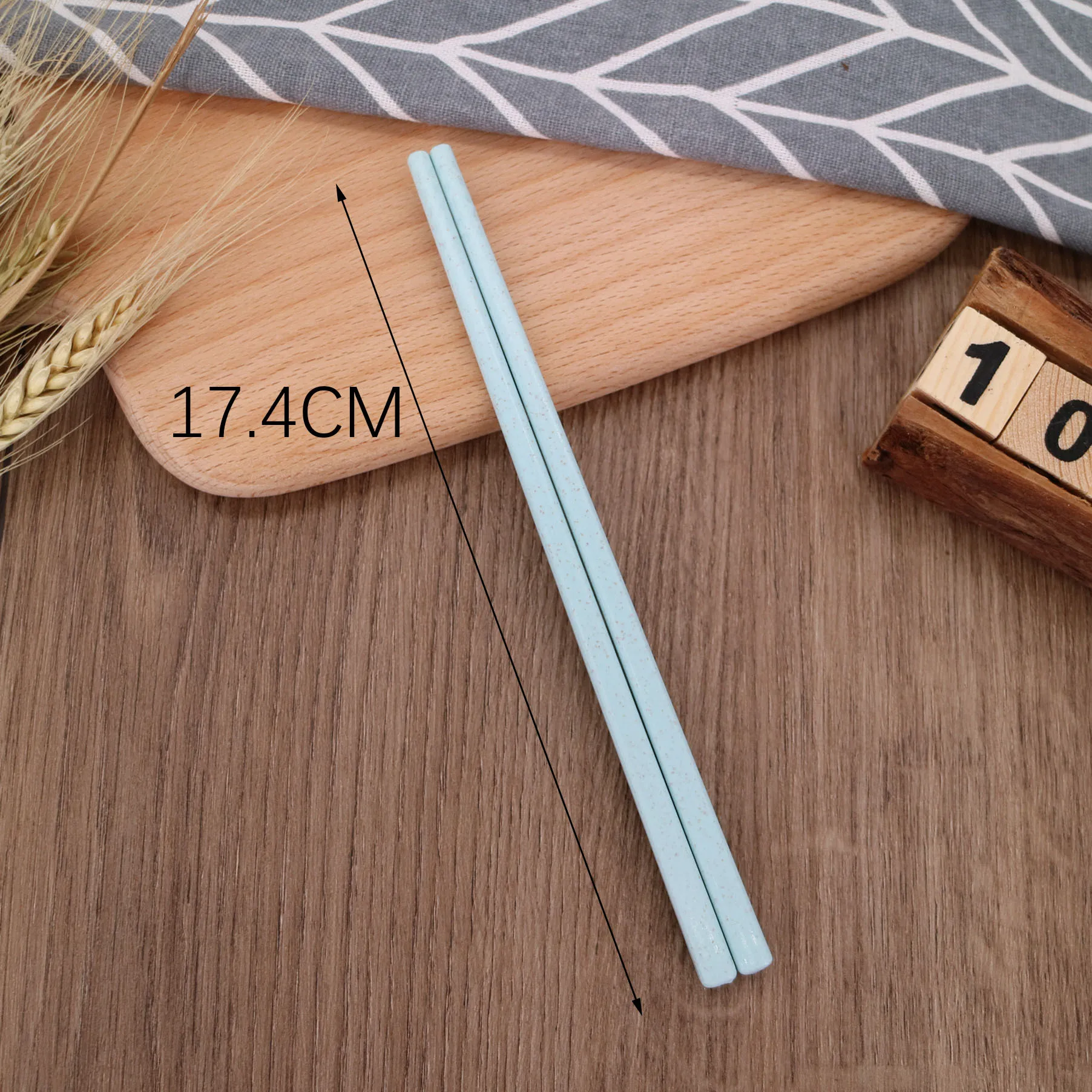 1 Pair Wheat Straw Chopsticks Portable Japanese Tableware Hotel Restaurant Chopsticks Non-Slip Chinese Chopsticks Kitchen Tool