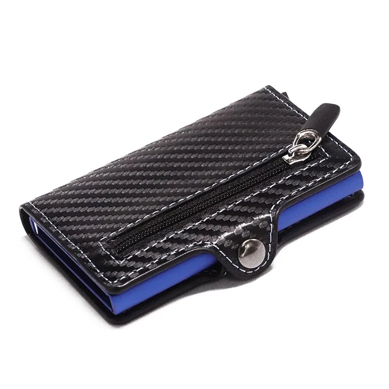 

2020 Carbon Fiber Men Money Bag Male Short Leather Wallet Small Slim Leather Smart Thin Wallets Purse Card Wallet Small Clutch