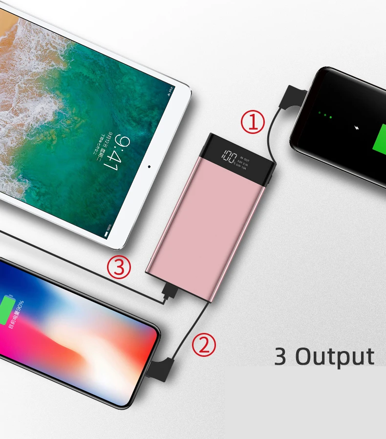10000 мАч Внешний аккумулятор для xiaomi mi9 iphone 11 Быстрая Зарядка Внешний аккумулятор ed power Bank портативное зарядное устройство для планшета