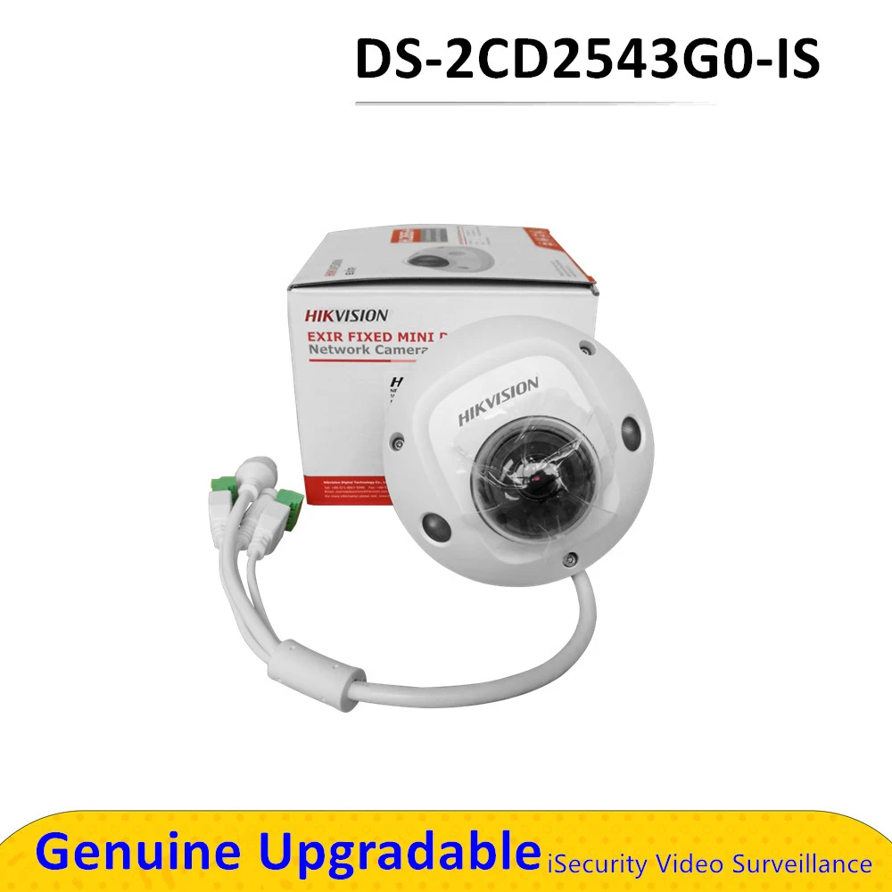 DS-2CD2543G0-IS 4MP Dome Camera H.265+ POE IR 10m Replace DS-2CD2542FWD-IS Outdoor EXIR Fixed Mini IP Camera